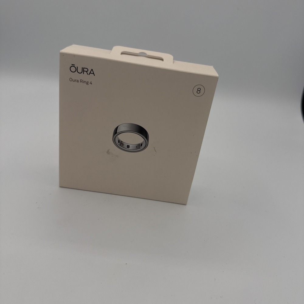 Oura Ring 4 Smart‎ Activity Tracker - Size 8 Silver